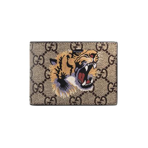 gucci tiger embossed wallet|Gucci tiger button up.